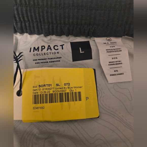 NWT Impact Collection Short Wome'ns Size L Color United By Blue - Picture 9 of 9